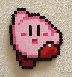 Pixel Art Kirby, Hama Mini, Perler Creations, Pixel Beads, Pearl Beads Pattern, Easy Perler Beads Ideas, Couple Drawing, Art Perle, Perler Bead Templates