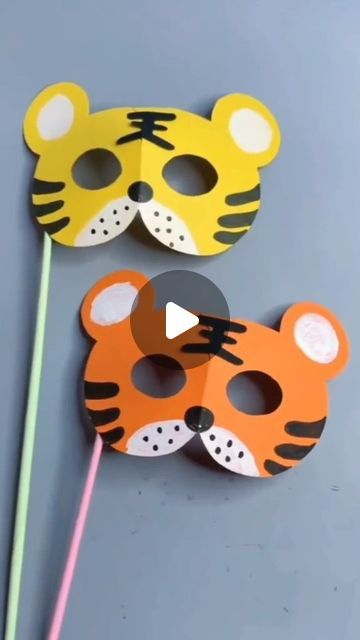 Gifts Dash on Instagram: "Unleash your child's creativity with these fun and easy papercraft masks! Perfect for parties, playtime, or just imaginative fun, these DIY masks are a great activity for kids. Let their imagination run wild as they create and decorate their own unique masks! #Papercraft #DIYMasks #KidsFun #CreativeCrafts #HandmadeJoy #ImaginativePlay" Tiger Mask Craft, Animals Masks For Kids Crafts, Diy Mask For Kids, Diy Animal Masks For Kids, Wild Animal Crafts For Preschoolers, Tiger Mask For Kids, Wild Animals Activities For Kids, Wild Animals Craft, Mask Ideas For Kids