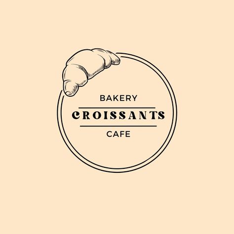 Templates Croissant Logo, Bakery Logo Inspiration, Logo Bakery, Free Canva Templates, Cafe Bakery, Bakery Logo, Lighting Logo, Great Logos, Minimal Logo