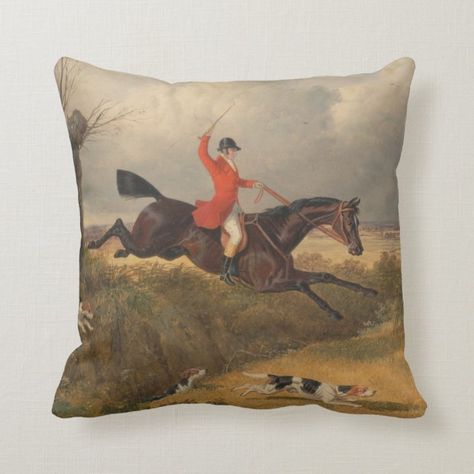 Country Cushions, Hunting Decor, Fox Hunting, Bedroom Pillows, Sofa Home, Colorful Pillows, Bed Decor, Sofa Decor, Printed Pillow