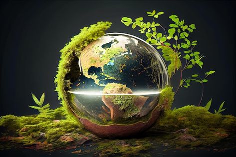 Ecology concept earth globe with green p... | Premium Photo #Freepik #photo #eco-earth #ecosystem #green-globe #green-world Plant Pic, Earth Overshoot Day, Earth Background, Eco Earth, Flyers Design, Earth Images, House Md, Earth Globe, Environmental Conservation