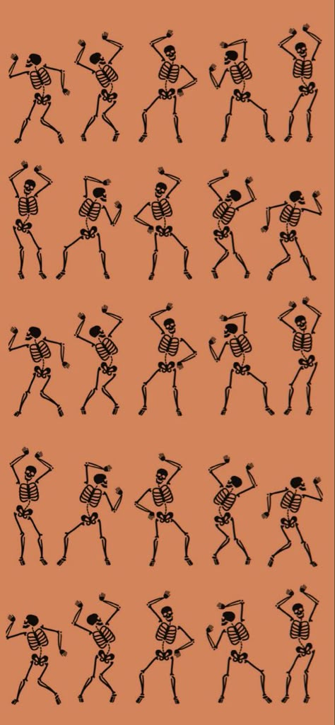 Preppy Skeleton Wallpaper, Pumpkin Skeleton Tattoo, Halloween Orange Aesthetic Wallpaper, Edgy Halloween Wallpaper, Halloween Iphone Icons Free, Orange Skeleton Wallpaper, Fall Pattern Wallpaper Iphone, Halloween Wallpaper Girly, Modern Fall Wallpaper