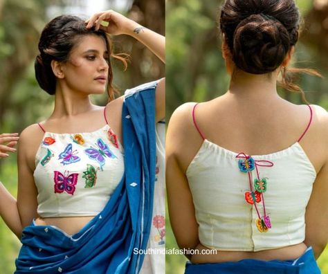 halter neck blouse designs scaled e1599617432943 Blouses 2020, Neck Blouse Designs, Halter Neck Blouse, Sleeveless Blouse Designs, All Ideas, Halter Neck Blouses, Choli Blouse, Backless Blouse Designs, New Saree Blouse Designs