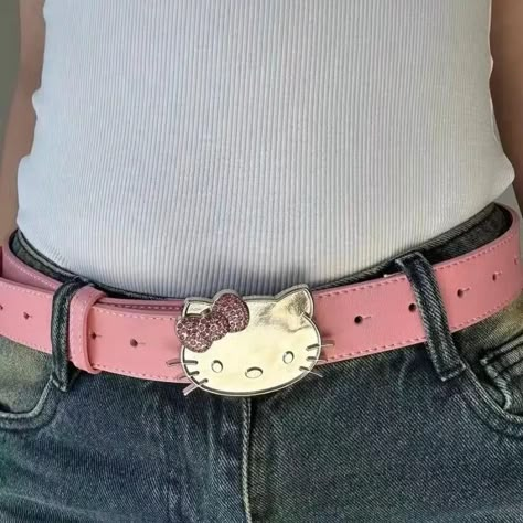 Hello Kitty Sanrio Belt Hello Kitty Belt, Egirl Style, Y2k Hello Kitty, Y2k Belt, Girls Belts, Kitty Clothes, Hello Kitty Clothes, Y2k Accessories, Hello Kitty Accessories