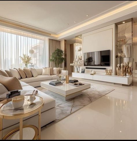 Luxury Living Room Inspiration, Classy Living Room, Elegant Living Room Decor, Latest Living Room Designs, Beige Living Rooms, Living Room Design Inspiration, Ceiling Ideas, Living Room Design Decor, Home Design Living Room