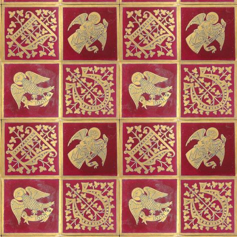 Augustus Pugin, Gold Tiles, Encaustic Tiles, Gold Tile, Medieval Gothic, Gothic Revival, Encaustic Tile, Gothic Architecture, Clothing Inspiration