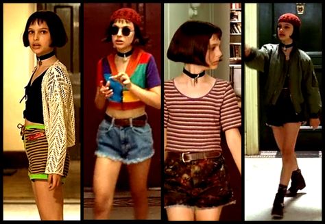 Mathilda #Leon Leon Matilda, Professional Costumes, Goth Outfit, Diy Vetement, 90s Outfit, Estilo Punk, Natalie Portman, Professional Outfits, Mode Vintage