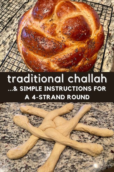 Challah Bread Braid, Round Challah Bread Recipe, Braiding Challah Bread, Round Challah Braiding, How To Braid Challah Bread, Round Challah Recipe, Challah Braid, Challah Braiding, Easy Challah