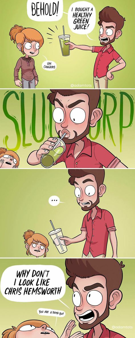 Adam Ellis Comics, Indie Comics Art, Adam Ellis, Followers On Instagram, Funny New, Fun Comics, Cute Comics, Chris Hemsworth, Comic Artist