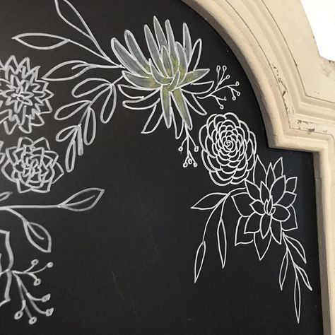 Chalkboard Plants, Succulent Chalkboard Art, Plant Chalk Art, Chalkboard Marker Art, Welcome Chalkboard Art, Whiteboard Art, Plant Signs, Ink Lettering, Chalk Sign