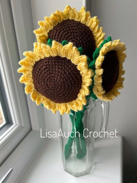 Sunflower Crochet Pattern, Baby Bonnet Crochet Pattern, Crochet Booties Pattern, Sunflower Crochet, Crochet Baby Booties Pattern, Crochet Leaf Patterns, Crochet Baby Hat Patterns, Hat Patterns Free, Crochet Flowers Free Pattern