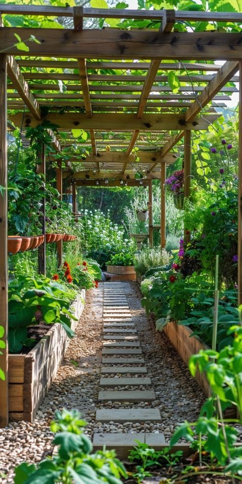 Home Exterior Garden Ideas, Backyard With Garden Raised Beds, Raise Garden Ideas, Whole Backyard Garden, At Home Garden Raised Beds, Raised Bed Inspiration, New Garden Design, Garden Design Before And After, Raised Garden Beds With Rocks