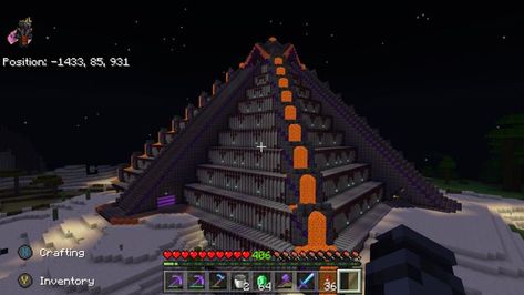 Minecraft Pyramid, Minecraft Activities, Minecraft Castle Blueprints, Mega Base, Building Inspiration, Stone Building, Cool Minecraft Creations, Minecraft Castle, Sun And Moon Drawings