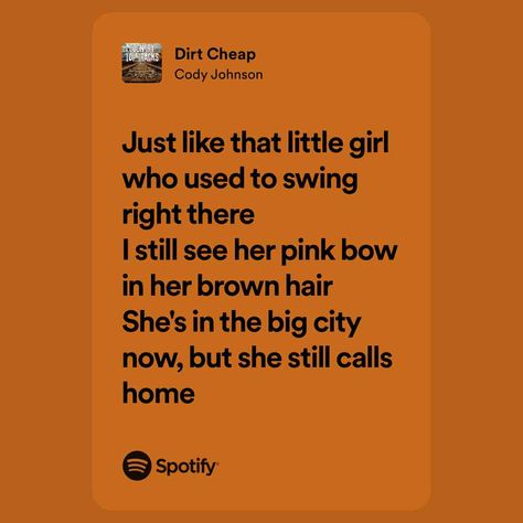 Dirt Cheap County Songs, Cody Johnson, Pinterest Wedding, Dirt Cheap, Small Town Girl, Wedding Pinterest, Spotify Song, Small Town, Quince