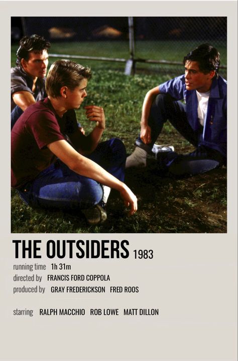 The Outsiders Fan Art, The Outsiders Aesthetic Wallpaper, The Outsiders Poster, The Outsiders Aesthetic, The Outsiders Movie, Show Polaroid Poster, Outsiders Aesthetic, Thomas Howell, Outsiders Movie