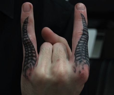 Heavy Metal Tattoo, Sin Tattoo, Horrible Tattoos, Metal Horns, Devil Tattoo, Devil Horns, Metal Tattoo, Badass Tattoos, Band Tattoo