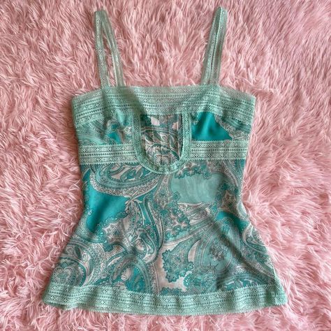 Vintage 2000s cami top

Coconut girl paisley print... - Depop 2000 Tops, Emma Gilbert, 2000s Fashion Inspiration, Vintage Cami Top, Pretty Tops, 2000s Tops, Digital Wardrobe, Trashy Outfits, Vintage Cami