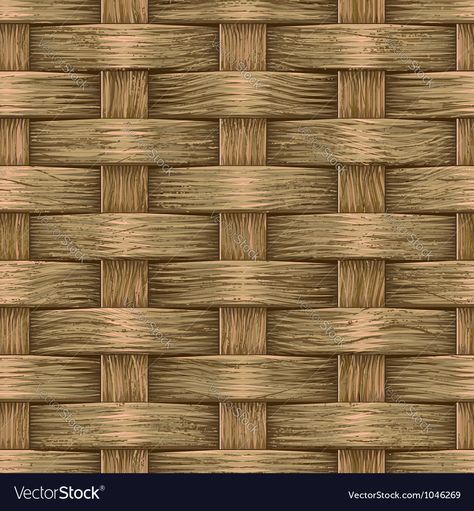 Vintage wooden basket Vector Image by cepera Texture Drawing, Wooden Basket, Flower Art Painting, Weaving Patterns, Basket Weave, Pattern Drawing, Pattern Download, Gourds, Basket Weaving