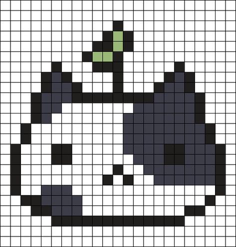 Cat Beads Pattern, Cat Pixel Art Easy, Minecraft Cat Pixel Art, Pixel Art Templates Anime, Cat Bead Patterns, Pixel Art Pattern Simple, Perler Bead Patterns Cat, Cat Pixel Art Grid, Minecraft Pixel Art Easy