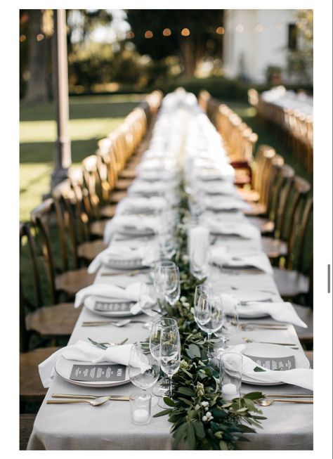 Olive Leaf Centerpiece Wedding, Geyserville California, Olive Leaf Garland, Olive Leaf Wedding, Gold Taper Candles, Greenery Wedding Centerpieces, Wedding Candles Table, Modern Greenery, Olive Wedding