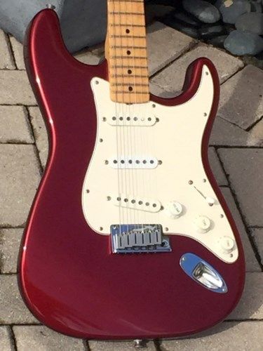 1989 Fender Stratocaster Candy Apple Red $3,495.00 Candy Apple Red Stratocaster, Red Bass Guitar, Red Stratocaster, Orange Stratocaster, Pretty Candy, Blood Red Color, Red Fender Guitar, Jim Morrison Movie, Dark Red Electric Guitar