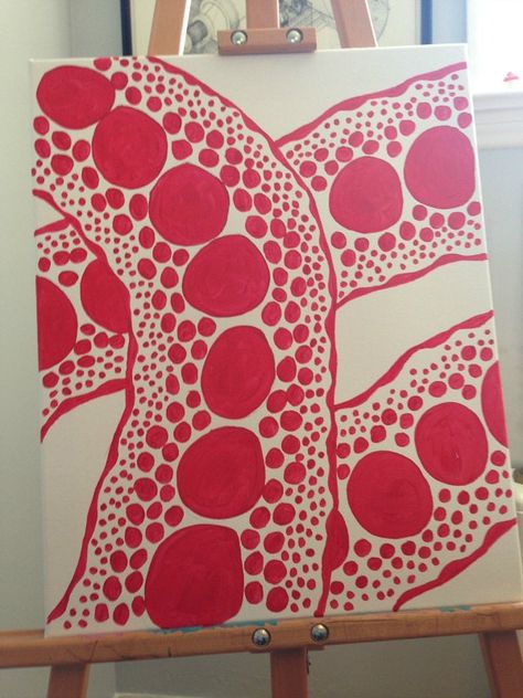 yayoi kusama Learn Painting, Kusama Art, Yayoi Kusama Pumpkin, Polka Dot Art, Art Gold Leaf, Wall Art Gold Leaf, Texture Wall Art, Wall Art Gold, Art 2024