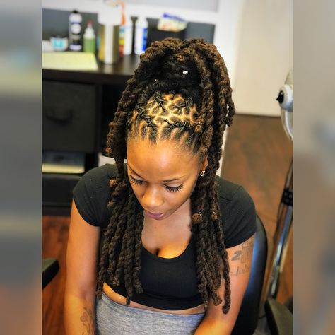 #retwistbytonya #retwist #interlocking #loctician #locs #loc #naturalhairstyles #locstyles #menlocstyles #womenlocstyles #kidsloc… Retwist Styles For Women, Loc Retwist Styles, Loc Retwist Styles For Women, Retwist Styles, Interlocking Locs, Loc Updos, Loc Retwist, Lock Styles, Dreads Styles For Women