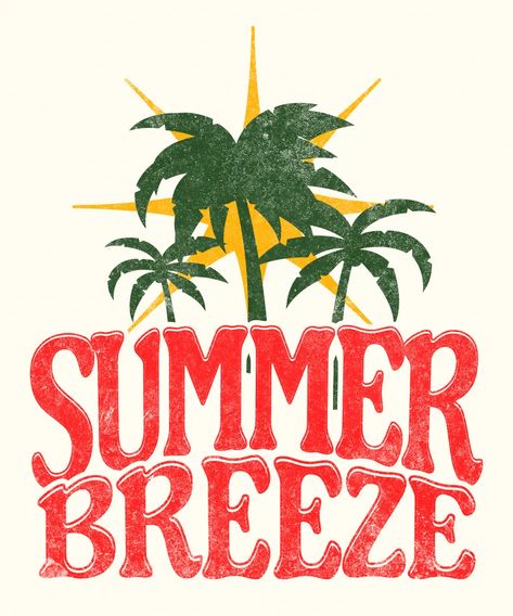 Take your T-Shirt design to the next level by using this Summer Breeze T-Shirt Design T-Shirt design template by Indah Irawan. Use this ready-to-use T-Shirt design and start designing like a Pro. Summer Png, Graphic Tees Design Prints, Tropical Illustration, T Shirt Design Template, Shirt Logo Design, Space Lovers, Graphic Tee Design, Summer Breeze, Vintage Summer