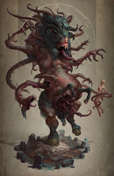 ArtStation - Shub-Niggurath, Alexey Kruglov Shub Niggurath, Eldritch Horror, Hp Lovecraft, Cthulhu Mythos, Monster Concept Art, Call Of Cthulhu, Comic Movies, Monster Art, Cthulhu