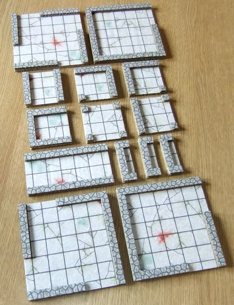 The Crooked Staff Blog: My take on the 2.5D dungeon system... Dungeons And Dragons Diy, Dnd Diy, Dnd Terrain, Dnd Crafts, Dnd Mini, Dungeon Tiles, D&d Minis, Dungeons And Dragons Miniatures, Dungeons And Dragons Game