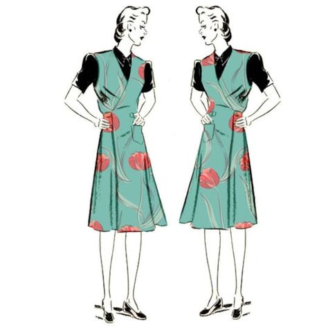 Wrap Apron, Sundress Sewing Patterns, Pinafore Pattern, Aprons Patterns, Womens Aprons, Apron Dress, Couture Vintage, Paper Pattern, Dress Sewing Pattern