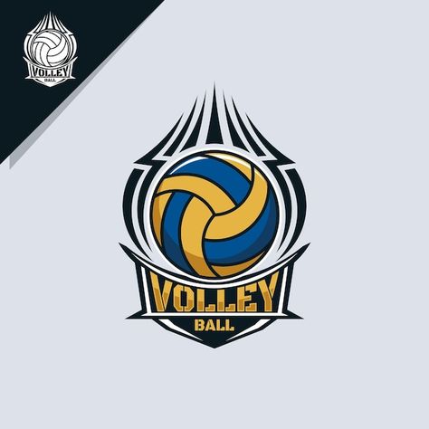 Volleyball Logo Design, Sport Logo Branding, Logo Volleyball, Volleyball Illustration, Volleyball Logo, About Volleyball, Volleyball Design, Volleyball Designs, Logo Basketball