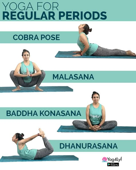 Yoga for regular periods #yoga #periods #yog4lyf For Regular Periods, Periods Yoga, Period Workout, Period Yoga, Quick Yoga, Yoga Facts, Morning Yoga Routine, Poses For Beginners, Daily Yoga Workout