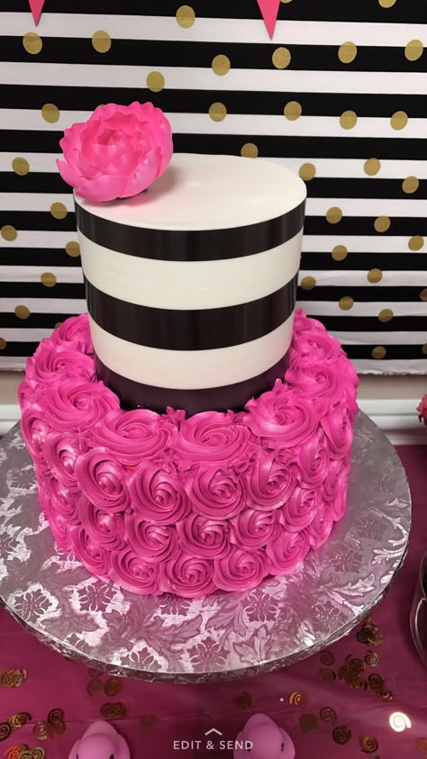 El Bollio Bakery is the BEST!!!! Amazing customer service & delicious, beautiful cakes! Birthday Surprise For Mom, Kate Spade Party, Kate Spade Bridal Shower, Kate Spade Bridal, Mom Party, 40th Birthday Cakes, Bridal Shower Cake, 40th Birthday Parties, Birthday Surprise