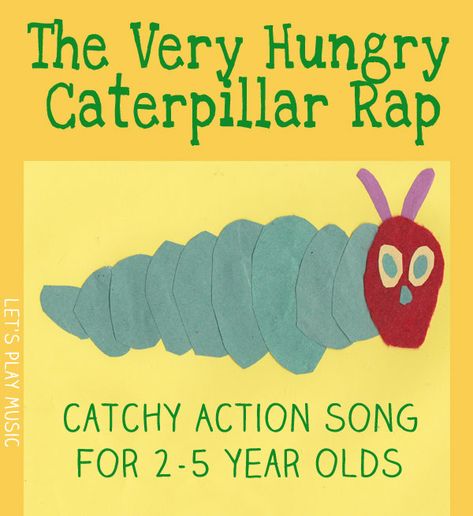 Caterpillar Preschool, Eric Carle Activities, The Very Hungry Caterpillar Activities, Hungry Caterpillar Craft, Lets Play Music, Hungry Caterpillar Activities, Insects Preschool, Bugs Preschool, Kindergarten Music