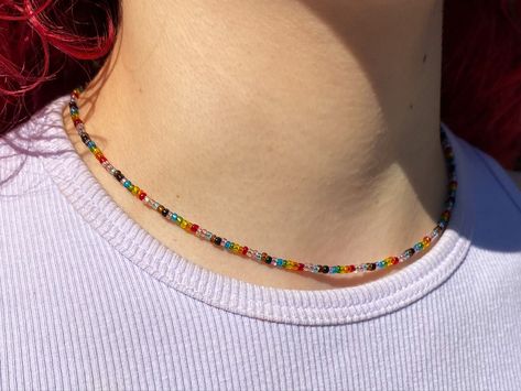 Progress Pride Flag, Pride Necklace, Pride Jewellery, Beaded Necklace Diy, Non Binary, Protection Necklace, Jewelry Photography, Pride Flag, Pink Light