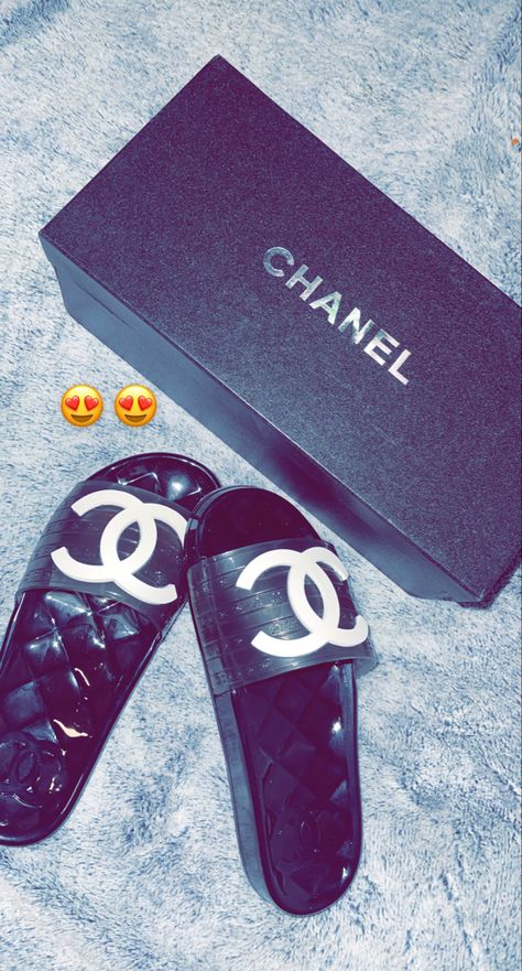 chanel jelly slides Chanel Jelly Slides, Jelly Slides, Vacation Outfits Women, Money And Happiness, Swag Shoes, Vacation Outfits, Custom Shoes, Outfits Women, Jelly