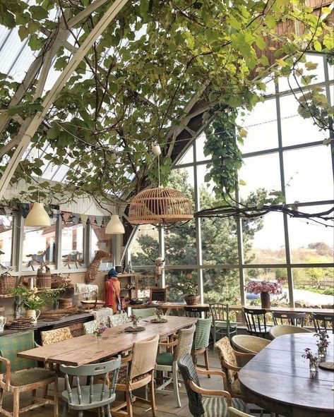 Greenhouse Bar, Barn Cafe, Greenhouse Cafe, Farm Cafe, Outdoor Restaurant Design, Isle Of Mull, Cafe Concept, Cafe Shop Design, Coffee Shops Interior