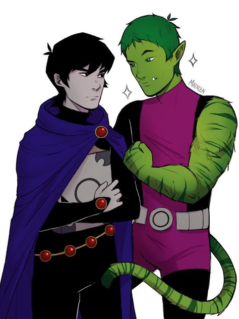 Male Raven, Raven And Beast Boy, Raven Fanart, Cosplay Costumes For Men, Raven Beast Boy, Teen Titans Fanart, Arte Monster High, Teen Titan, Form Voltron