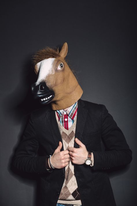 Photo Horse, Halloween Man, Mask Man, Horse Mask, Man Office, Free Photo, Mask, Stock Photos, Halloween