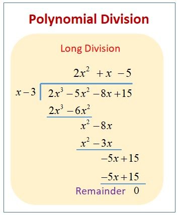 Division Of Polynomials, Polynomials Activity, Polynomials Worksheet, Synthetic Division, Ged Math, Trigonometry Worksheets, Equivalent Expressions, Long Division Worksheets, Classroom Preparation