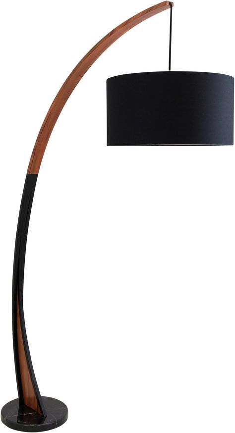 Inwood 77'' Floor Lamp Mid Century Modern Floor Lamps, Wooden Floor Lamps, Unique Floor Lamps, Modern Floor Lamp, Floor Lamps Living Room, Arched Floor Lamp, Mid Century Modern Lighting, American Signature Furniture, Reclining Furniture