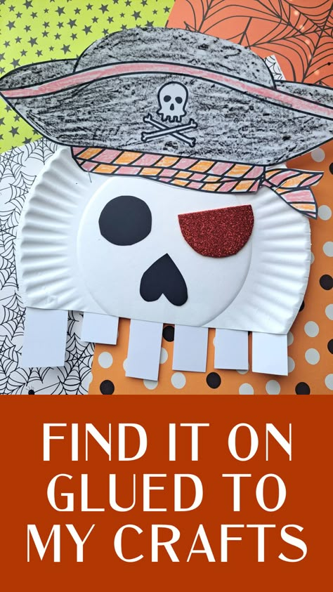 Discover how to make an adorable Skeleton Pirate using just paper plates and a few simple materials! This Halloween craft is ideal for sparking creativity in children and makes a fantastic addition to any spooky decor. Follow our easy tutorial to create your very own pirate skeleton. Great for home or school projects! #CraftingWithKids #HalloweenFun #PirateCrafts #DIYDecor #SpookySeason P For Pirate Craft, Pirates Arts And Crafts For Kids, Summerween Crafts For Kids, Easy Pirate Craft, Pirate Crafts For Toddlers, Paper Plate Skeleton, Pirate Crafts For Kids, Pirate Crafts Preschool, Campground Crafts