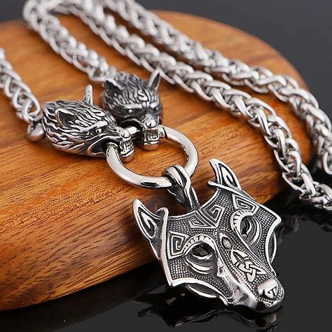 Wolf pendant necklace