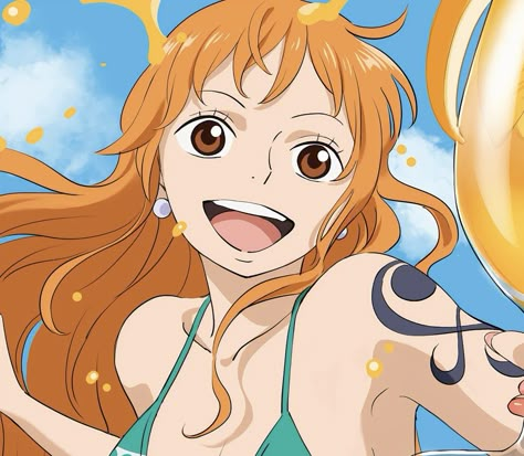 One Piece Icons Aesthetic Nami, Nami Icons Aesthetic, Nami Profile Picture, One Piece Woman Character, Nami Pfp One Piece, One Piece Girl Characters, Cute Nami One Piece, One Piece Icons Aesthetic, Nami Aesthetic