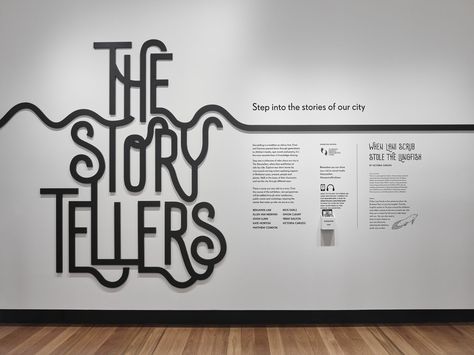 Interactive History Wall, Interactive Exhibition Design Ideas, Exhibition Wall Design Graphics, Cool Exhibition Design, Exhibition Text Design, Exhibition Wall Text, Museum Exhibit Design, Brand Wall Design, Museum Wall Design