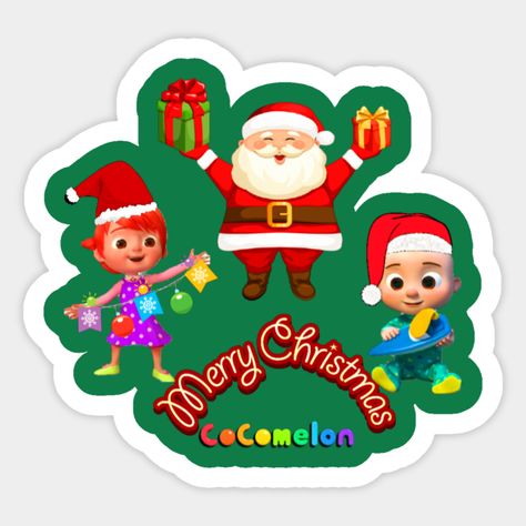 Coco Melon Christmas Tree, Cocomelon Christmas Birthday Party, Cocomelon Animal Characters, Cocomelon Chritmas Tree, Cocomelon Jj Baby Printable, Octopus Illustration, Merry Christmas Tags, Flowers Craft, Christmas Kids