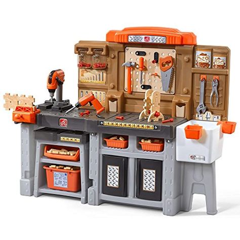 Step2 489099 Pro Play Workshop #dressuppretendplay Kids Workbench, Toy Workshop, Cool Toys For Boys, Kids Workshop, Tool Bench, Trendy Toys, Kids Toys For Boys, Popular Toys, Construction Toys