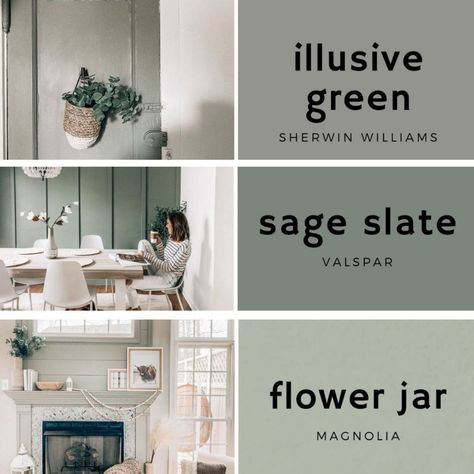 green paint, paint colors, green paint colors, paint colors for the home, home projects | @prettyinthepines, New York Paint Colors Green, Pretty In The Pines, Light Green Paint, Green Grey Paint, Sage Green Paint, Carolina House, Pintura Exterior, House Color Palettes, Green Paint Colors