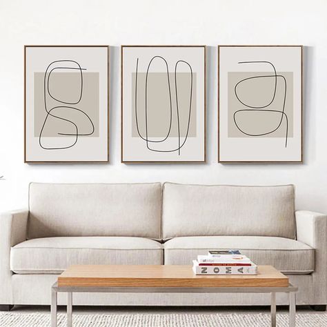 * Featured Sale * Set of 3Pcs Modern Minimalist Abstract Line Art Wall Art Fine Art Canvas Prints For Living Room Bedroom Home Office Art Decor Transform your living space into a sophisticated oasis with our *Featured Sale* Set of 3Pcs Modern Minimalist Abstract Line Art Canvas Prints. Elevate any room in your home or office with these exquisite fine art pieces, perfect for adding a touch of elegance and style. Create an exclusive atmosphere with our stunning wall art, designed to enhance any ae Art Abstrait Ligne, Scandinavian Interior Style, Home Office Art, Prints For Living Room, Nordic Art, Art Minimaliste, Abstract Line Art, Abstract Canvas Painting, Living Room Pictures